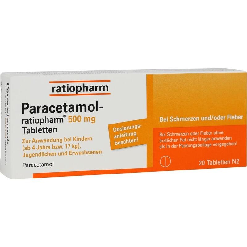 PARACETAMOL-ratiopharm 500 mg Tabletten