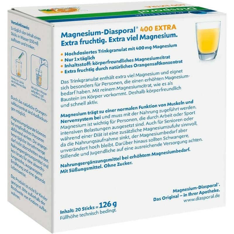 MAGNESIUM DIASPORAL 400 Extra Trinkgranulat