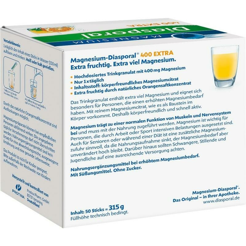 MAGNESIUM DIASPORAL 400 Extra Trinkgranulat