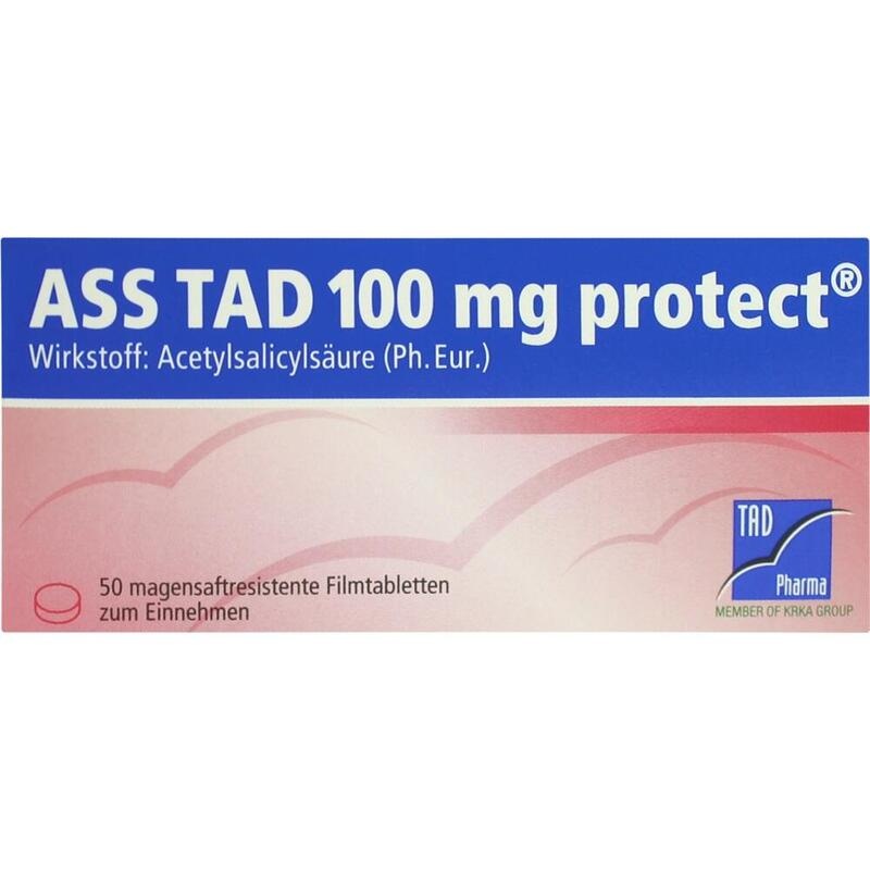ASS TAD 100 mg protect magensaftres.Filmtabletten
