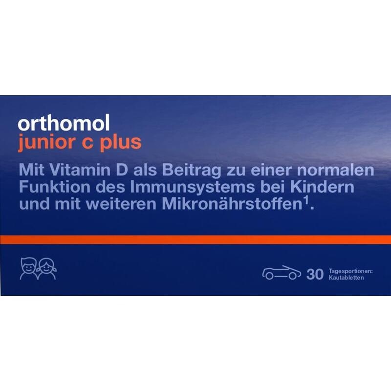 ORTHOMOL Junior C plus Kautabl.Waldfrucht