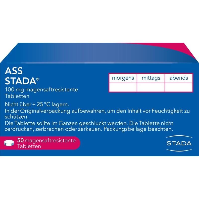 ASS STADA 100 mg magensaftresistente Tabletten