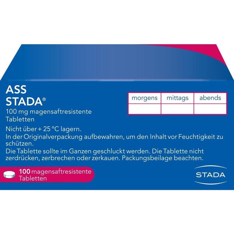 ASS STADA 100 mg magensaftresistente Tabletten