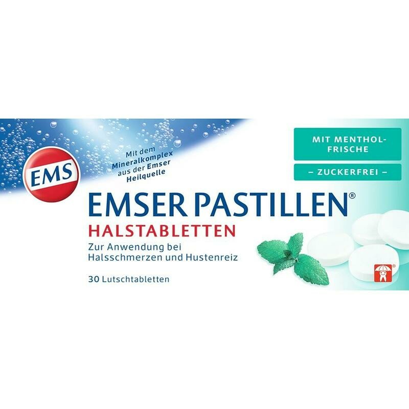 EMSER Pastillen mit Mentholfrische zuckerfrei