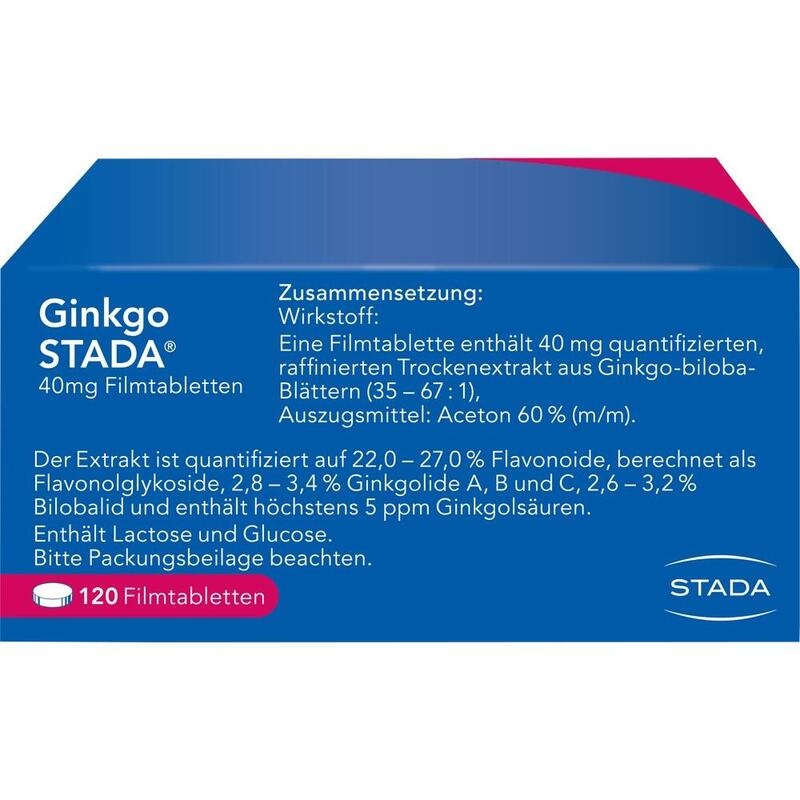 GINKGO STADA 40 mg Filmtabletten