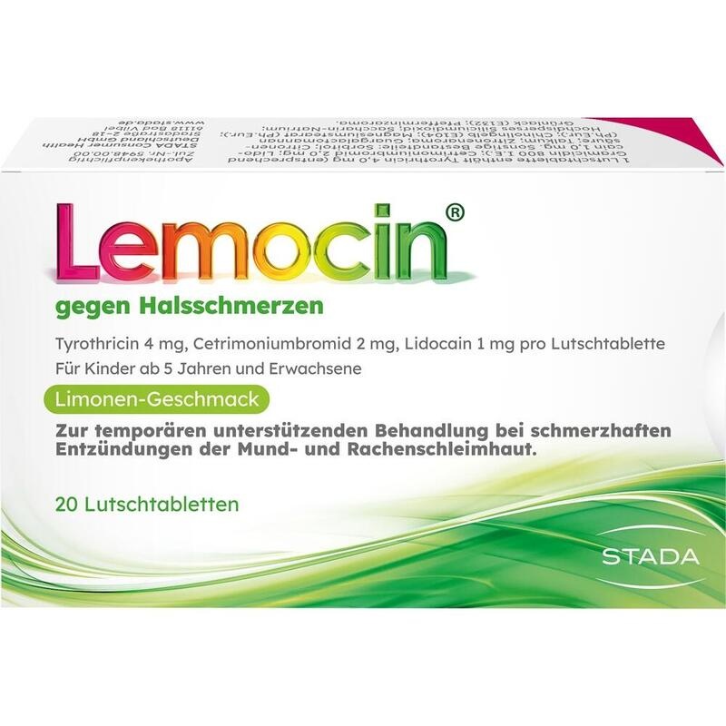 LEMOCIN gegen Halsschmerzen Lutschtabletten