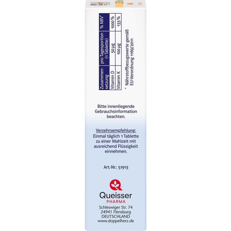 DOPPELHERZ Vitamin D3 2000+K2 system Tabletten