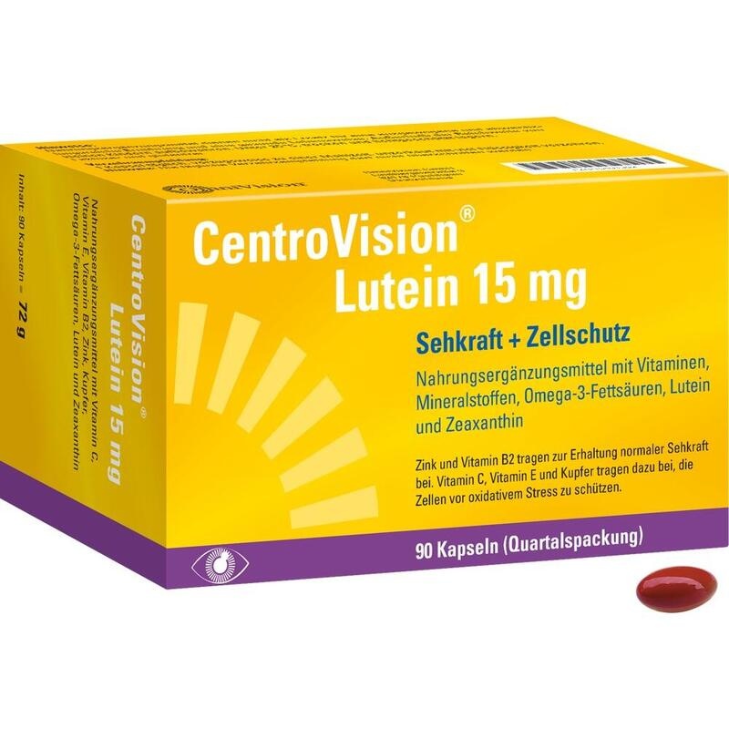 CENTROVISION Lutein 15 mg Kapseln