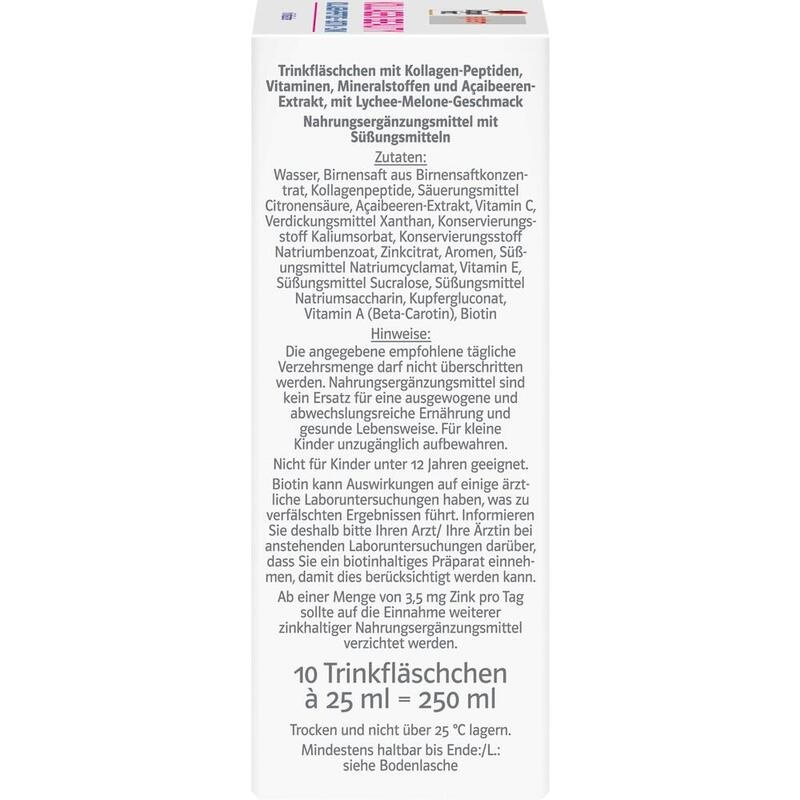 DOPPELHERZ Kollagen Beauty system Trinkfläschchen