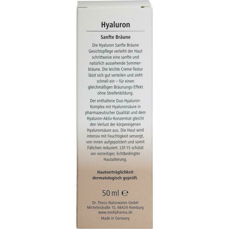HYALURON SANFTE Bräune Gesichtspflege Creme