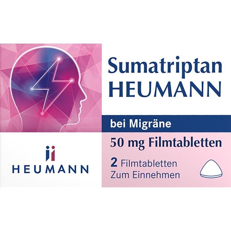 SUMATRIPTAN HEUMANN bei Migräne 50 mg Filmtabl.