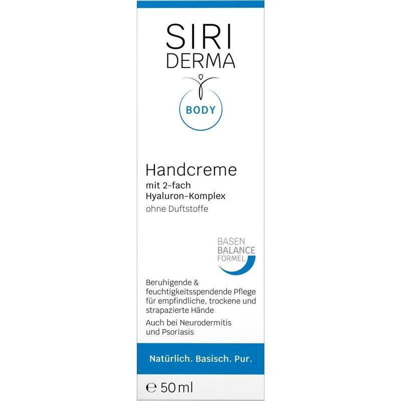 SIRIDERMA Handcreme ohne Duftstoffe
