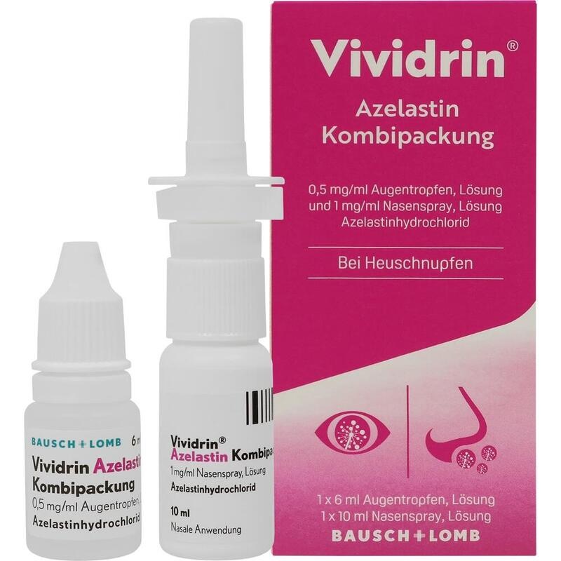 VIVIDRIN Azelastin Kombi.0,5 mg/ml ATR+1 mg/ml NAS