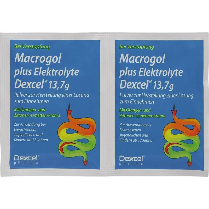MACROGOL plus Elektrolyte Dexcel 13,7 g PLE