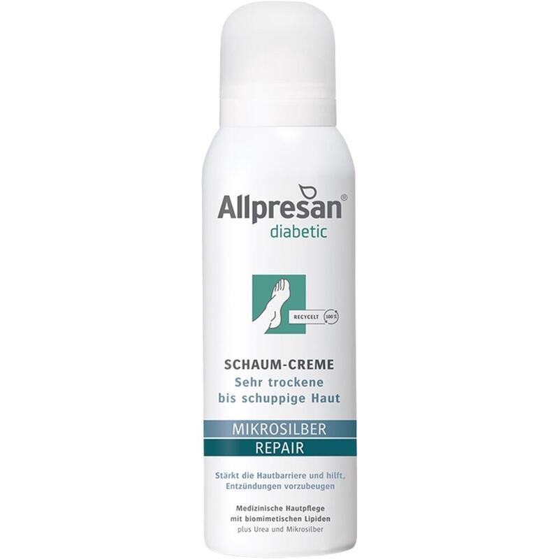 ALLPRESAN diabetic Mikrosilber+Repair Schaum-Creme