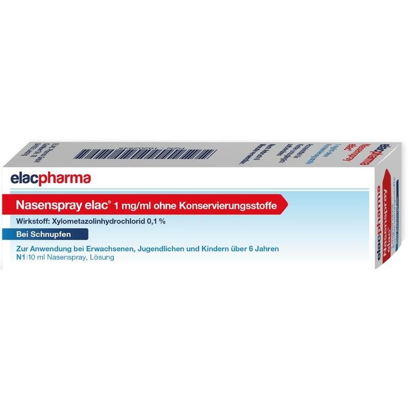 NASENSPRAY elac 1 mg/ml ohne Konservierungsstoffe