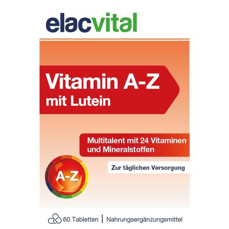 ELACVITAL Vitamin A-Z mit Lutein Filmtabletten
