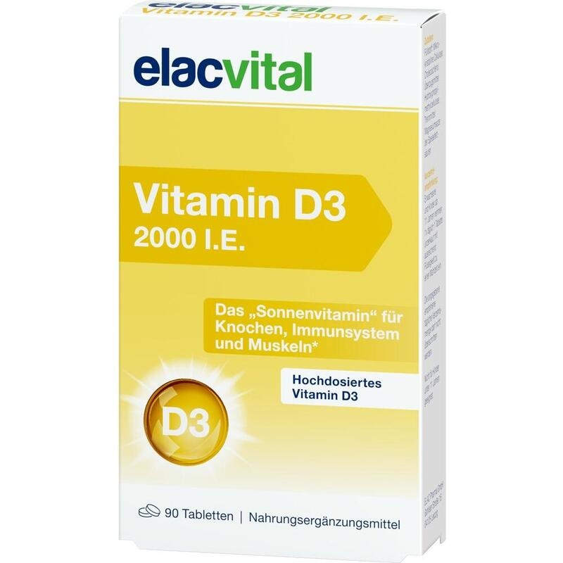 ELACVITAL Vitamin D3 2000 I.E. Filmtabletten